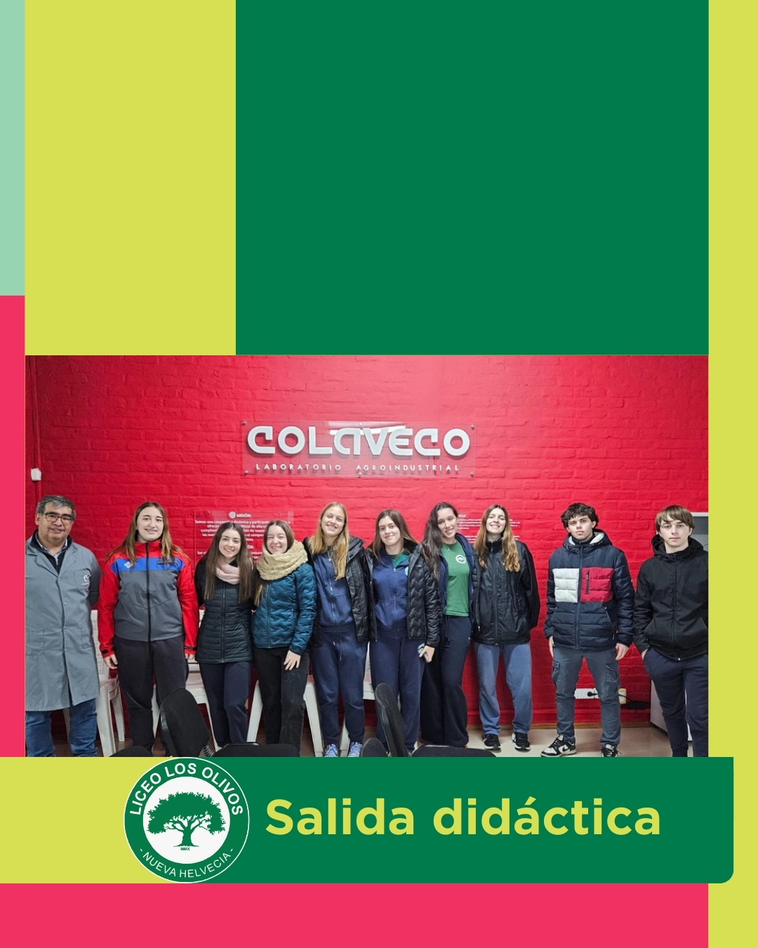 Visita de 2° EMS CT a los laboratorios de Colaveco
