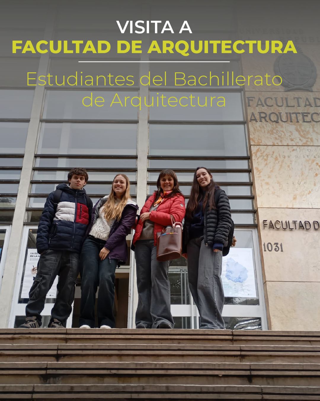 Estudiantes del Bachillerato de Arquitectura visitaron la Facultad de Arquitectura, Diseño y Urbanismo